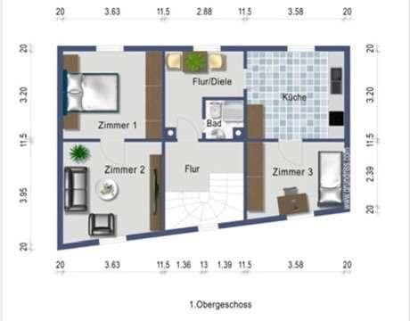 3 bedroom flat to rent, 56 m², Brückstr. 22a, Schwerte 3 bedroom flat to rent, 56 m², Brückstr. 22a, Schwerte
