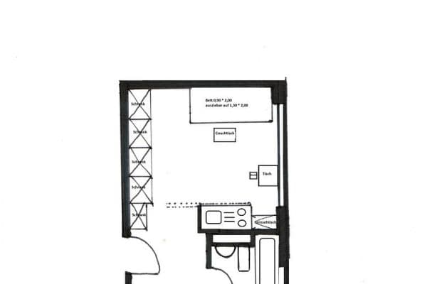 1 bedroom flat to rent, 19 m², Kreuzerweg 33, München, Bavaria 1 bedroom flat to rent, 19 m², Kreuzerweg 33, München, Bavaria