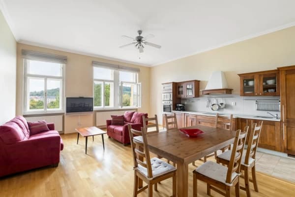 2 bedroom with open-plan kitchen flat to rent, 92 m², Masarykovo nábřeží, Praha 2 bedroom with open-plan kitchen flat to rent, 92 m², Masarykovo nábřeží, Praha