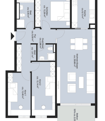 4 bedroom flat to rent, 104 m², Unterföhring, Bavaria 4 bedroom flat to rent, 104 m², Unterföhring, Bavaria