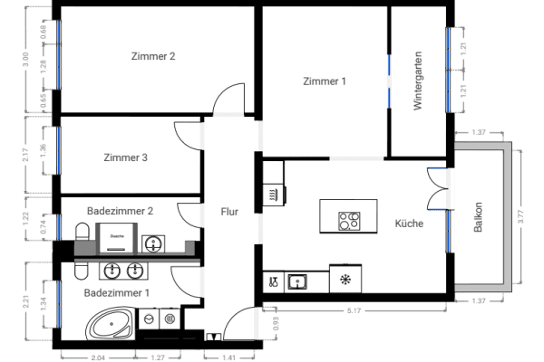 2 bedroom with open-plan kitchen flat for sale, 94 m², Berlin, Berlin 2 bedroom with open-plan kitchen flat for sale, 94 m², Berlin, Berlin