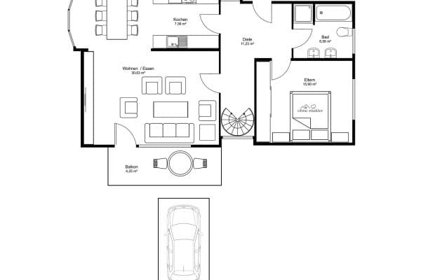 3 bedroom flat to rent, 96 m², Im Merkelgrund 5, Brühl 3 bedroom flat to rent, 96 m², Im Merkelgrund 5, Brühl