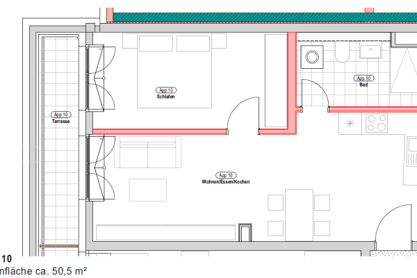 2 bedroom flat to rent, 51 m², Erlangen, Bavaria 2 bedroom flat to rent, 51 m², Erlangen, Bavaria