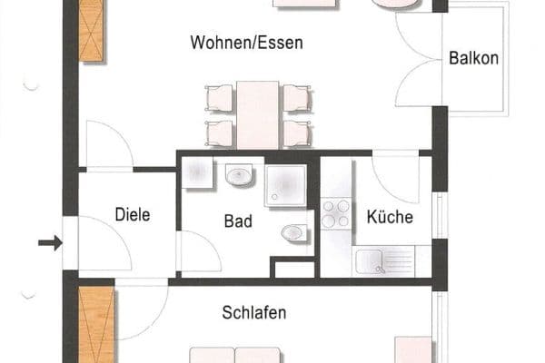 2 bedroom flat for sale, 60 m², Ulm 2 bedroom flat for sale, 60 m², Ulm