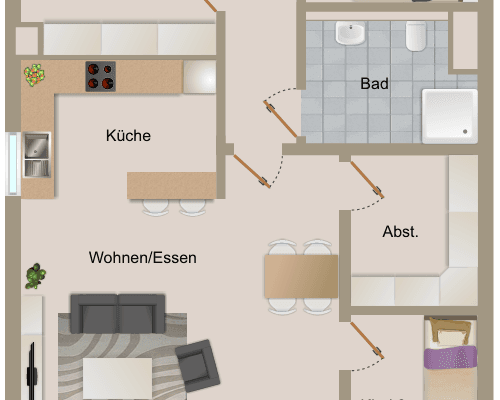 4 bedroom flat to rent, 97 m², Eidinghausener Str. 25, Bad Oeynhausen 4 bedroom flat to rent, 97 m², Eidinghausener Str. 25, Bad Oeynhausen