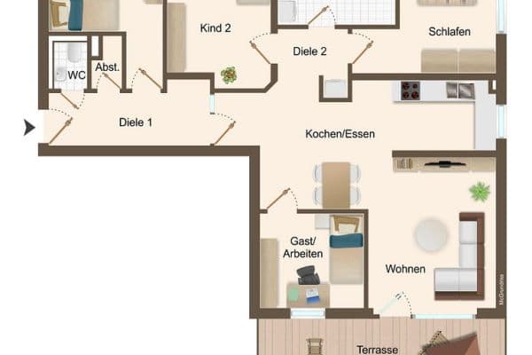 5 bedroom flat to rent, 119 m², Weinböhla, Saxony 5 bedroom flat to rent, 119 m², Weinböhla, Saxony