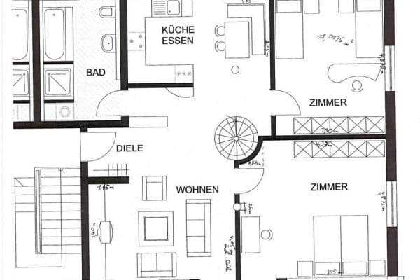 2 bedroom with open-plan kitchen flat for sale, 105 m², Ammerndorf 2 bedroom with open-plan kitchen flat for sale, 105 m², Ammerndorf
