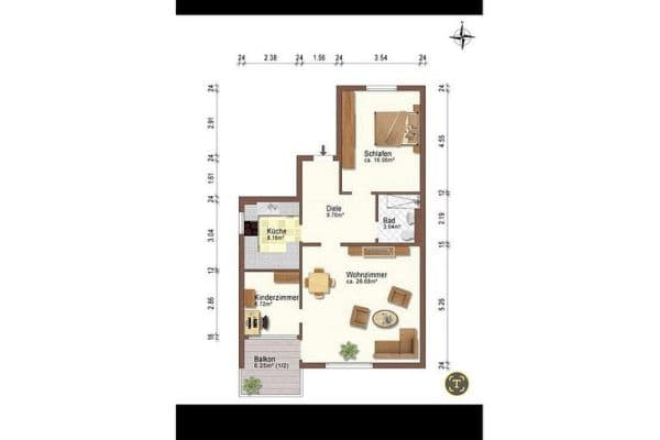 3 bedroom flat for sale, 76 m², Robert-Koch-Straße 10, Ottobrunn, Bavaria 3 bedroom flat for sale, 76 m², Robert-Koch-Straße 10, Ottobrunn, Bavaria