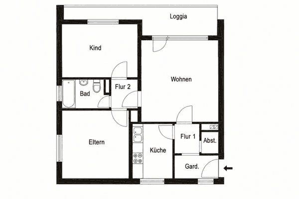 3 bedroom flat to rent, 72 m², München, Bavaria 3 bedroom flat to rent, 72 m², München, Bavaria