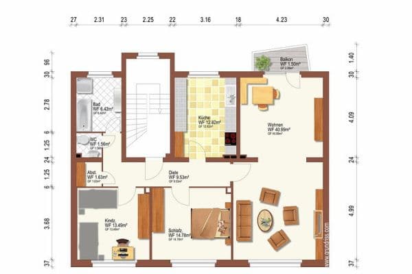 4 bedroom flat to rent, 98 m², Liebknechtstraße 94, Oberhausen 4 bedroom flat to rent, 98 m², Liebknechtstraße 94, Oberhausen