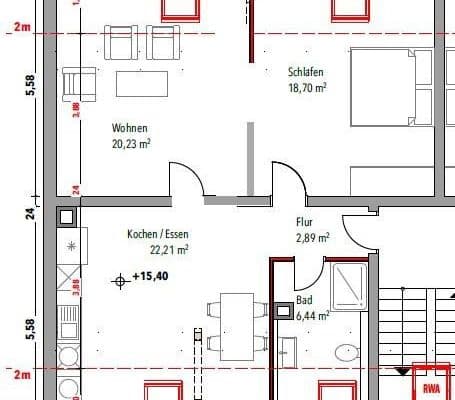 2 bedroom flat to rent, 62 m², Waldhofstraße 79-81, Mannheim, Baden-Württemberg 2 bedroom flat to rent, 62 m², Waldhofstraße 79-81, Mannheim, Baden-Württemberg
