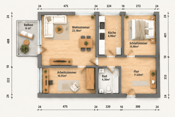 3 bedroom flat for sale, 72 m², Gandhistraße 2, Hannover 3 bedroom flat for sale, 72 m², Gandhistraße 2, Hannover