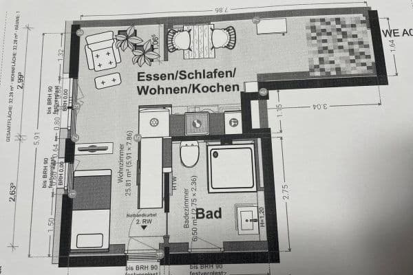 1 bedroom flat to rent, 31 m², Nürnberg 1 bedroom flat to rent, 31 m², Nürnberg