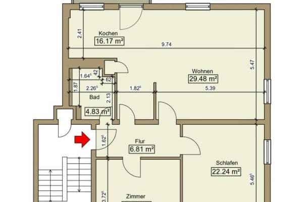 3 bedroom flat to rent, 99 m², Levi-Strauss-Straße 9R, Kitzingen 3 bedroom flat to rent, 99 m², Levi-Strauss-Straße 9R, Kitzingen