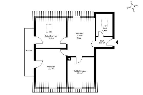 3 bedroom flat for sale, 84 m², Bruckmühl, Bavaria 3 bedroom flat for sale, 84 m², Bruckmühl, Bavaria