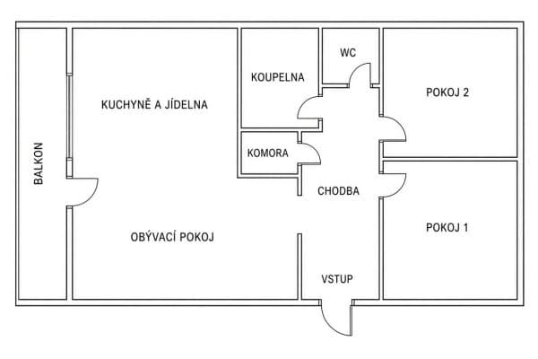 3 bedroom flat for sale, 74 m², Šluknovská, Praha 3 bedroom flat for sale, 74 m², Šluknovská, Praha