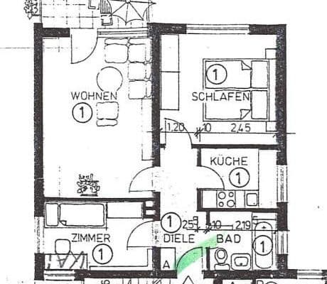 1 bedroom with open-plan kitchen flat to rent, 56 m², Gräfelfing, Bavaria 1 bedroom with open-plan kitchen flat to rent, 56 m², Gräfelfing, Bavaria