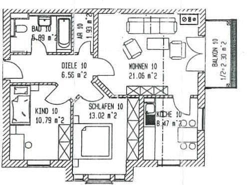 3 bedroom flat to rent, 70 m², Gauting, Bavaria 3 bedroom flat to rent, 70 m², Gauting, Bavaria