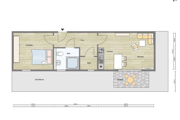 1 bedroom with open-plan kitchen flat to rent, 62 m², Schermbeck 1 bedroom with open-plan kitchen flat to rent, 62 m², Schermbeck