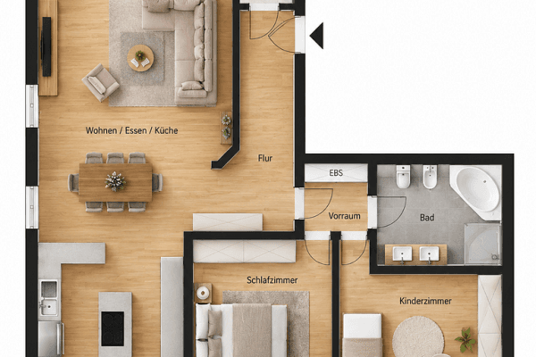 2 bedroom with open-plan kitchen flat for sale, 116 m², Wirtembergstrasse 88, Fellbach 2 bedroom with open-plan kitchen flat for sale, 116 m², Wirtembergstrasse 88, Fellbach