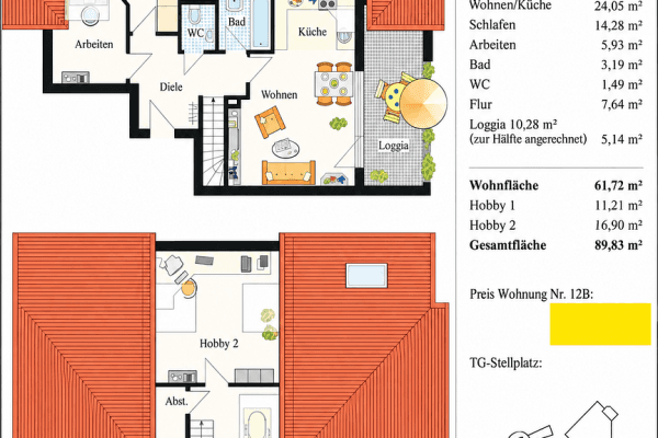 3 bedroom with open-plan kitchen flat for sale, 90 m², Clara-Schumann-Straße 34, Schwieberdingen 3 bedroom with open-plan kitchen flat for sale, 90 m², Clara-Schumann-Straße 34, Schwieberdingen