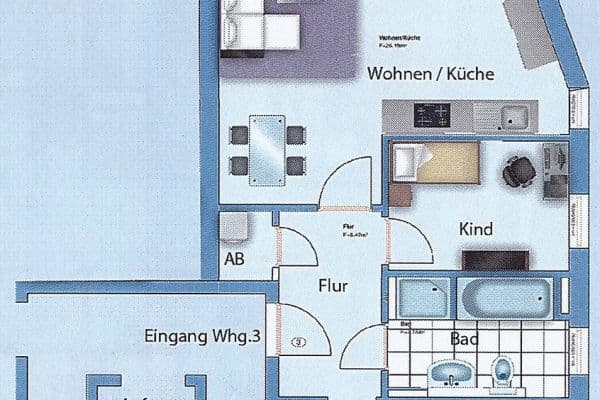 3 bedroom flat to rent, 68 m², Senden 3 bedroom flat to rent, 68 m², Senden