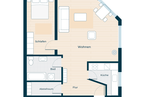 2 bedroom flat to rent, 65 m², Gröpelinger Heerstraße 328, Bremen, Bremen 2 bedroom flat to rent, 65 m², Gröpelinger Heerstraße 328, Bremen, Bremen