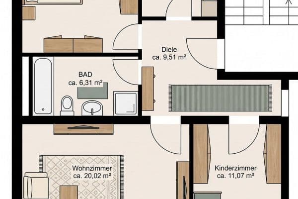 3 bedroom flat for sale, 71 m², Moselstrasse 1-3, Mainz 3 bedroom flat for sale, 71 m², Moselstrasse 1-3, Mainz