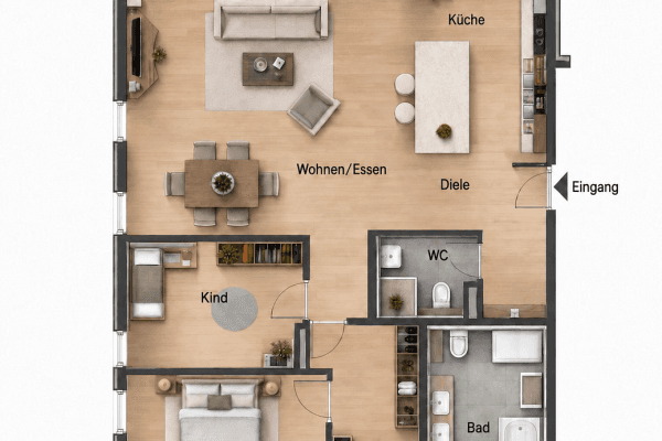 2 bedroom with open-plan kitchen flat for sale, 114 m², Olgastraße 7, Holzgerlingen 2 bedroom with open-plan kitchen flat for sale, 114 m², Olgastraße 7, Holzgerlingen