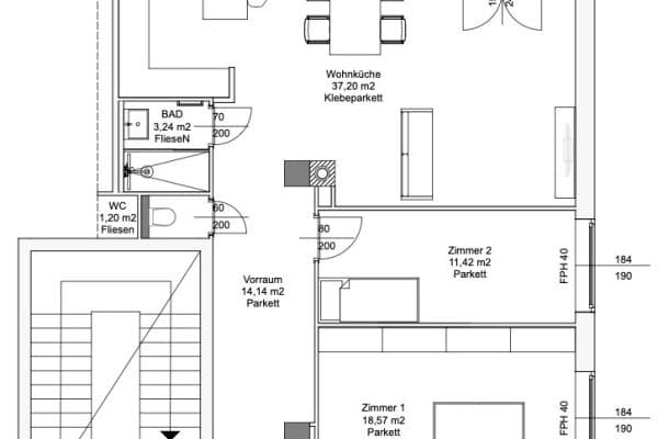 3 bedroom flat for sale, 90 m², Schwenkgasse 18, Wien 3 bedroom flat for sale, 90 m², Schwenkgasse 18, Wien