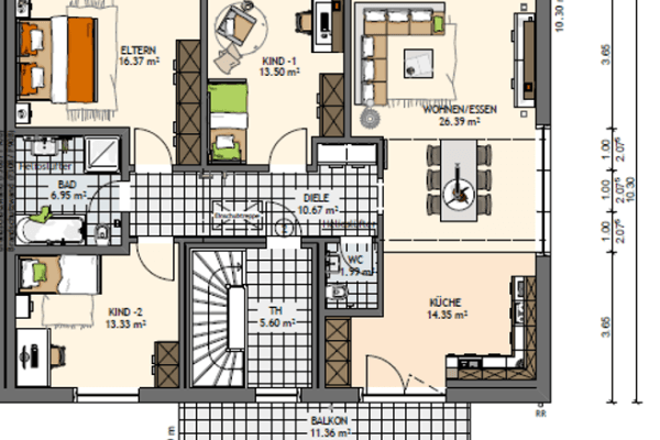 4 bedroom flat to rent, 120 m², Wiesengrund 29A, Elmenhorst 4 bedroom flat to rent, 120 m², Wiesengrund 29A, Elmenhorst