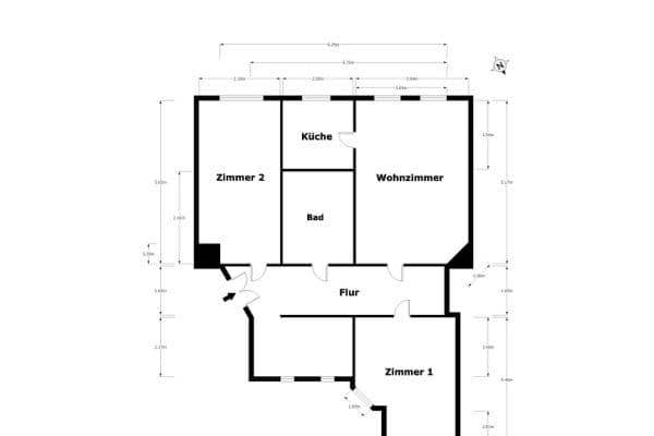 2 bedroom with open-plan kitchen flat to rent, 74 m², Georg-Schwarz-Straße 40, Leipzig, Saxony 2 bedroom with open-plan kitchen flat to rent, 74 m², Georg-Schwarz-Straße 40, Leipzig, Saxony