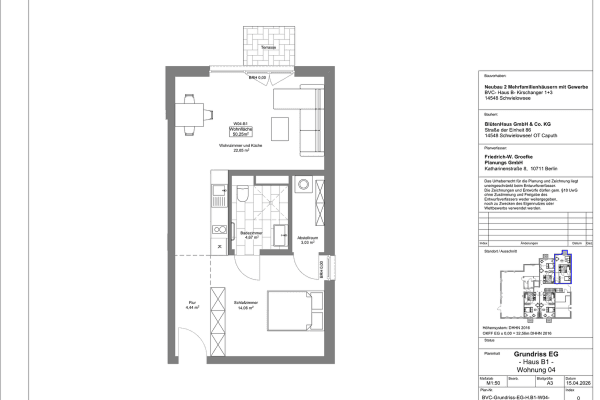 2 bedroom flat to rent, 51 m², Caputh 2 bedroom flat to rent, 51 m², Caputh