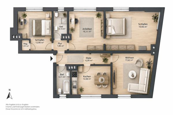 4 bedroom flat for sale, 97 m², Bochum 4 bedroom flat for sale, 97 m², Bochum