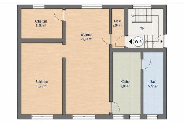 3 bedroom flat to rent, 63 m², Hauptstraße 8, Eppertshausen 3 bedroom flat to rent, 63 m², Hauptstraße 8, Eppertshausen