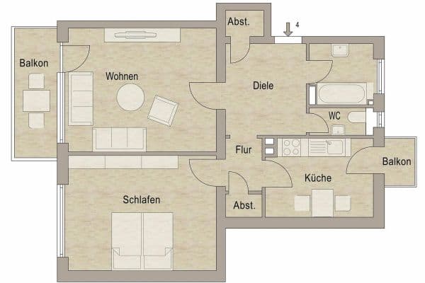 2 bedroom flat for sale, 69 m², Gluck Straße 2, Mannheim, Baden-Württemberg 2 bedroom flat for sale, 69 m², Gluck Straße 2, Mannheim, Baden-Württemberg