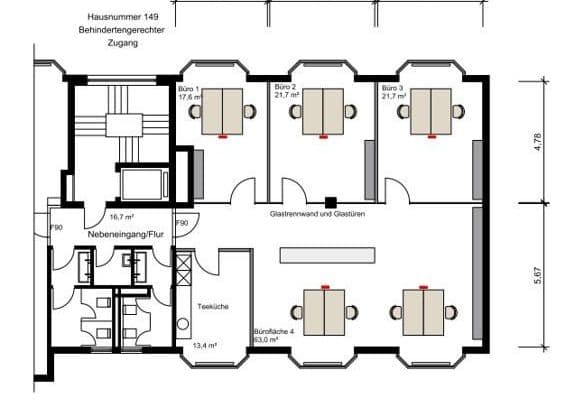 office to rent, 146 m², Silberburgstr. 151, Stuttgart, Baden-Württemberg office to rent, 146 m², Silberburgstr. 151, Stuttgart, Baden-Württemberg