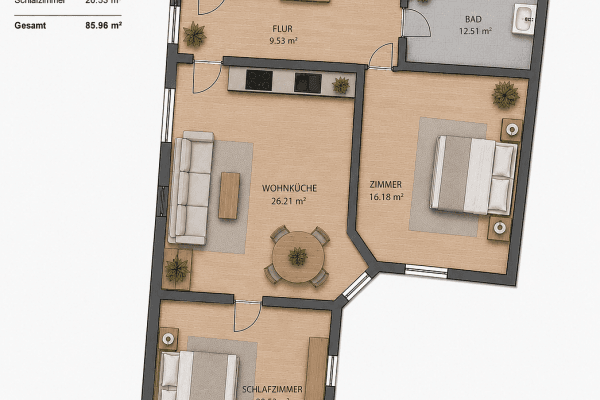 3 bedroom flat for sale, 86 m², Berlin, Berlin 3 bedroom flat for sale, 86 m², Berlin, Berlin