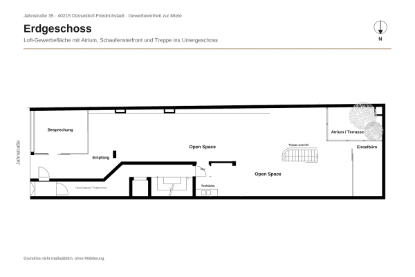 office to rent, 231 m², Jahnstr. 35, Düsseldorf office to rent, 231 m², Jahnstr. 35, Düsseldorf