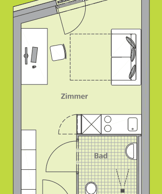 1 bedroom flat to rent, 26 m², Dasselstr. 1b, Köln 1 bedroom flat to rent, 26 m², Dasselstr. 1b, Köln