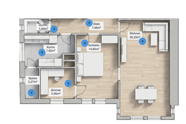 1 bedroom with open-plan kitchen flat for sale, 67 m², Liststrasse 72, Stuttgart 1 bedroom with open-plan kitchen flat for sale, 67 m², Liststrasse 72, Stuttgart