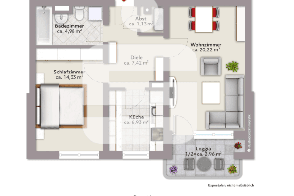 2 bedroom flat to rent, 56 m², Planegg / Martinsried, Bavaria 2 bedroom flat to rent, 56 m², Planegg / Martinsried, Bavaria