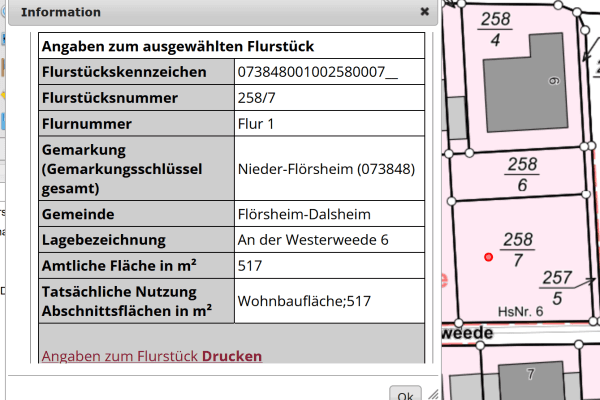 plot for sale, 517 m², An der Westerweede 6, Flörsheim-Dalsheim plot for sale, 517 m², An der Westerweede 6, Flörsheim-Dalsheim