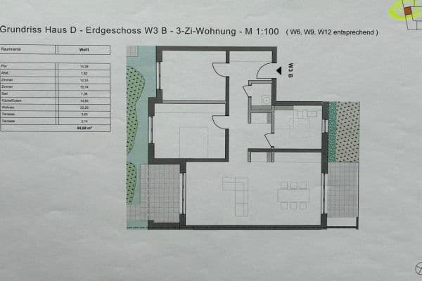 3 bedroom flat to rent, 95 m², Nordanger 6, Braunschweig 3 bedroom flat to rent, 95 m², Nordanger 6, Braunschweig