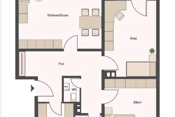 3 bedroom flat to rent, 84 m², Heilbronn 3 bedroom flat to rent, 84 m², Heilbronn