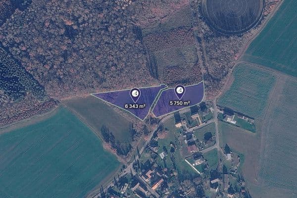 plot for sale, 6,047 m², Husí Lhota plot for sale, 6,047 m², Husí Lhota