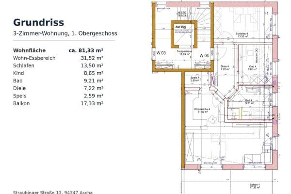 3 bedroom flat to rent, 82 m², Ascha 3 bedroom flat to rent, 82 m², Ascha