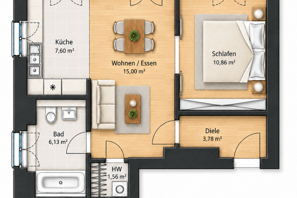 2 bedroom flat for sale, 47 m², Berlin, Berlin 2 bedroom flat for sale, 47 m², Berlin, Berlin