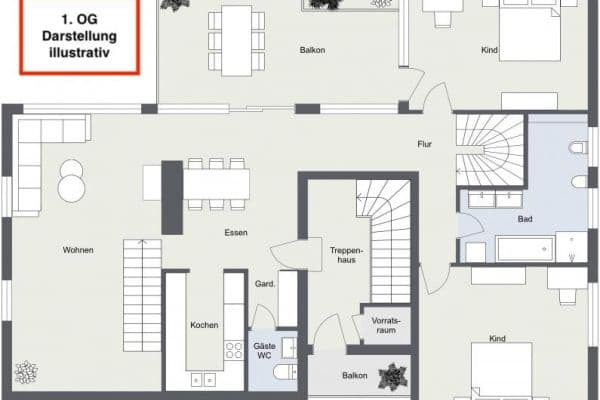 5 bedroom flat to rent, 196 m², Baden-Baden 5 bedroom flat to rent, 196 m², Baden-Baden