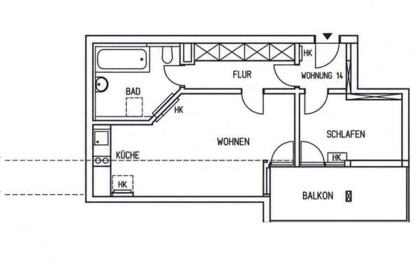 2 bedroom flat to rent, 53 m², Leinfelden-Echterdingen 2 bedroom flat to rent, 53 m², Leinfelden-Echterdingen